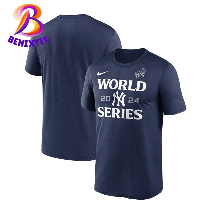 New York Yankees X Nike MLB WS 2024 World Series Authentic Collection Legend Classic T Shirt