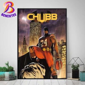 Nick Chubb 24 The Bat Is Back Cleveland Browns Batman 2024 Home Decor Poster Canvas