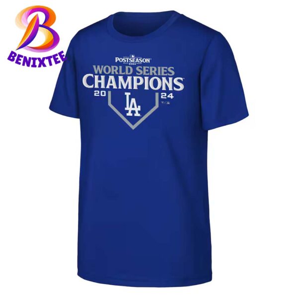 Official Logo Los Angeles Dodgers 2024 MLB World Series Champions Premium T-Shirt