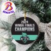 New York Liberty History Made 2024 WNBA Finals Champions Holiday Christmas Decorations Ornament