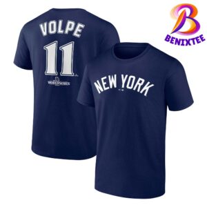 Official New York Yankees Anthony Volpe 2024 World Series Push Limits Name And Number Vintage T-Shirt