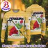 Philadelphia Flyers NHL Funny Grinch Football 2024 Xmas Pattern Knitted Ugly Christmas Sweater