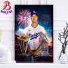 Mookie Betts Becomes The Only Active Position Player To Win Three World Series Titles Poster Canvas