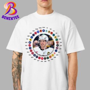 Sidney Crosby Counting Points Vs Every Franchise 1602 NHL Points Unisex T-Shirt