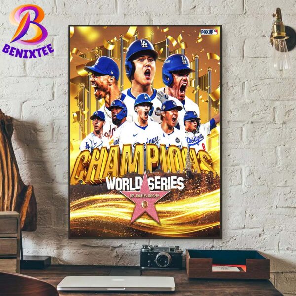 The Los Angeles Dodgers Are World Series Champions For The 8th Time In Franchise History Poster Canvas