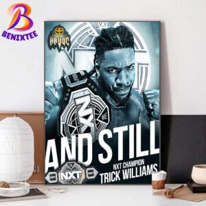 Trick Williams And Still NXT Champion WWE NXT Halloween Havoc 2024 Poster Canvas For Home Decor