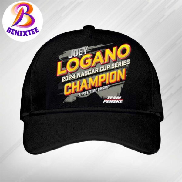 2024 NASCAR Cup Series Champion Three-Time Is Joey Logano 22 From Team Penske Snapback Hat Classic Cap