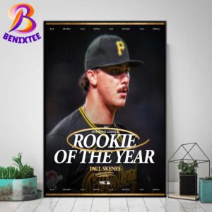 2024 NL Rookie Of The Year Is Paul Skenes Wall Decor Poster Canvas