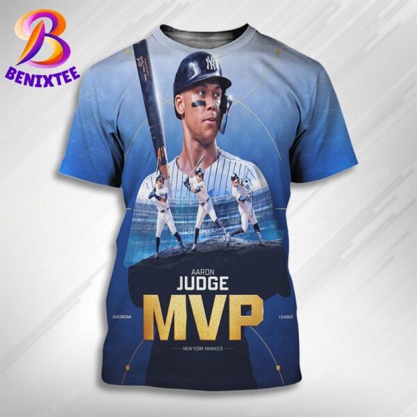 Aaron Judge From New York Yankees Is The 2024 AL Most Valuable Player All Over Print Shirt