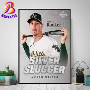 Brent Rooker Team Athletics 2024 Silver Slugger Award Winner Home Decor Poster Canvas