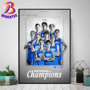 Congrats BYU Cougars 2024 NCAA Men’s Cross Country National Champions Home Decor Poster Canvas