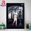 Congrats Josh Smith From Team Texas Rangers Has Named To 2024 American League Silver Slugger Award Winners Poster Canvas