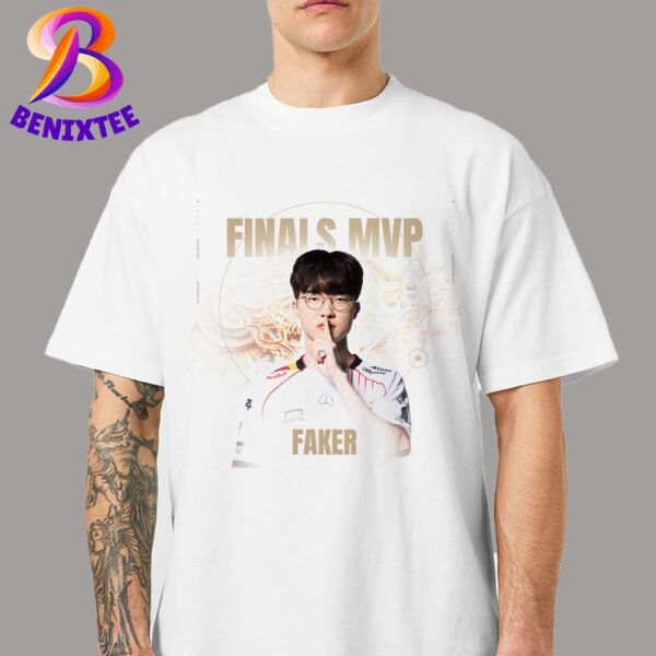 Congrats Faker SKT T1 Finals MVP Makes History With His 5th Title Worlds 2024 Champions Unisex T-Shirt