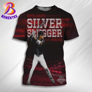 Congrats Ketel Marte Team Arizona Diamondbacks Has Won His First Career Silver Slugger Award 2024 All Over Print Shirt