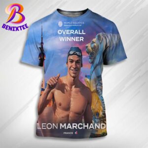 Congrats Leon Marchand World Aquatics Swimming World Cup Overall Winner 2024 All Over Print Shirt