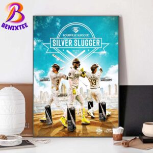 Congrats Many Machado Jurickson Profar And Jackson Merrill From Team San Diego Padres Being Name To 2024 National League Silver Slugger Award Winners Poster Canvas