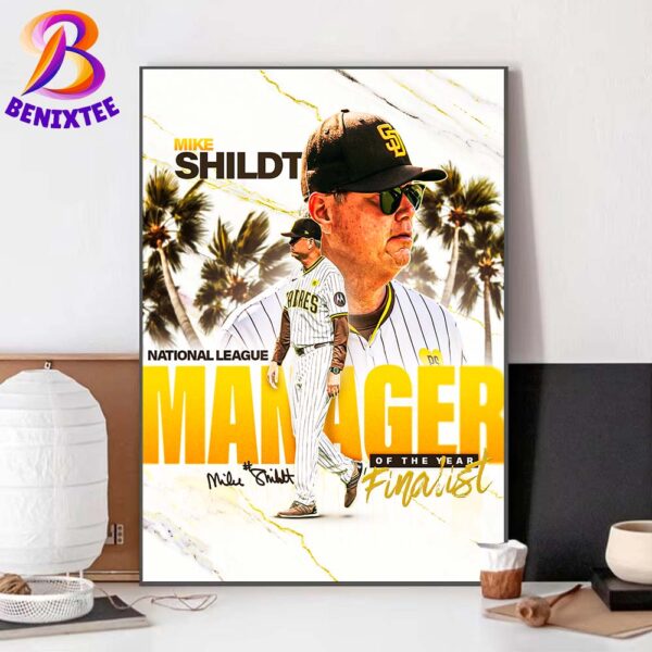 Congrats Mike Shildt Named A Finalist For The 2024 NL Manager Of The Year Home Decor Poster Canvas