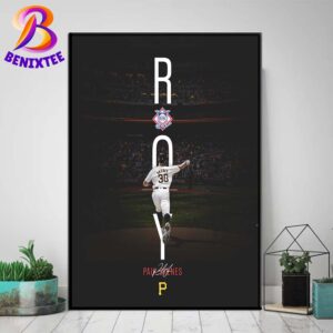 Congrats Paul Skenes Team Pittsburgh Pirates 2024 National League Rookie Of The Year Home Decor Poster Canvas