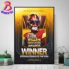 RB Derrick Henry Baltimore Ravens Winner 2024 Midseason Offensive Player Of The Year Wall Decor Poster Canvas