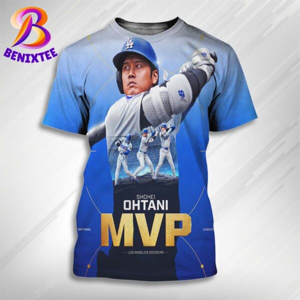 Congrats Shohei Ohtani 2024 National League Most Valuable Player MVP All Over Print Shirt