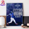 Congrats Josh Smith From Team Texas Rangers Has Named To 2024 American League Silver Slugger Award Winners Poster Canvas