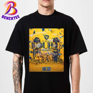 Congrats West Virginia Mountaineers The Sun Belt Double 2024 SBC Men’s Soccer Tournament Champions T-Shirt