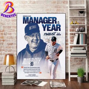 Congratulations To A.J Hinch On Being Named A Finalist For AL Manager Of The Year Home Decor Poster Canvas