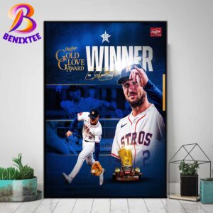 Congratulations To Alex Bregman On Winning His First 2024 Rawlings Gold Glove Award Winner Home Decor Poster Canvas