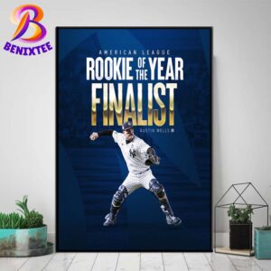 Congratulations To Austin Wells For Being Named A Finalist For AL Rookie Of The Year Home Decor Poster Canvas