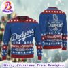 MLB World Series 2024 Champions Los Angeles Dodgers Blue Gift For Holiday Ugly Christmas Sweater