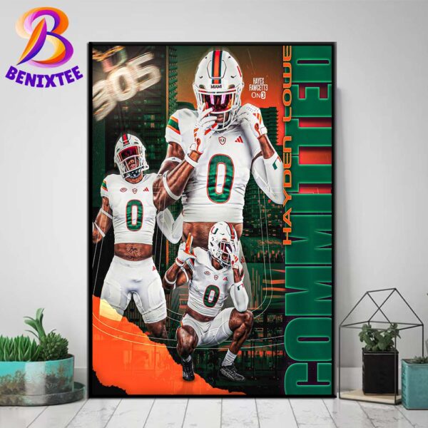 EDGE Hayden Lowe Has Flipped His Commitment From USC To Miami Hurricanes Home Decor Poster Canvas