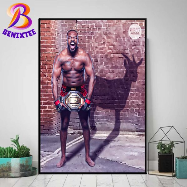 GOAT Jon Jones Has Won His 16th Career UFC Title Fight Home Decor Poster Canvas