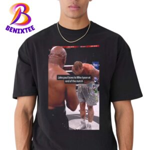 Jake Paul Bows To Mike Tyson Show Respect As They End Their Fight Shirt