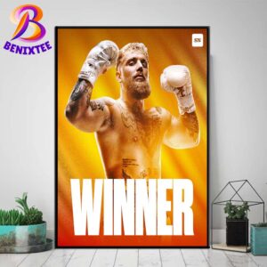 Jake Paul Is Your Winner After Defeats Mike Tyson Via Unanimous Decision Home Decor Poster Canvas