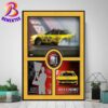 Joey Logano 2024 NASCAR Cup Series Champion Sublimated Plaque with Victory Lane Race-Used Confetti Poster Canvas