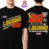 2024 NASCAR Cup Series Champion Car 22 Joey Logano Team Penske Two Sides Print Vintage T-Shirt