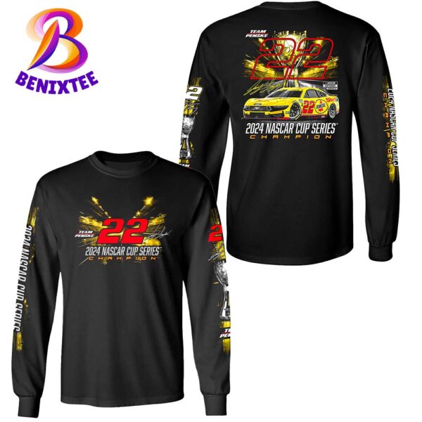 Joey Logano 22 Team Penske 2024 NASCAR Cup Series Champion Long Sleeve T-Shirt