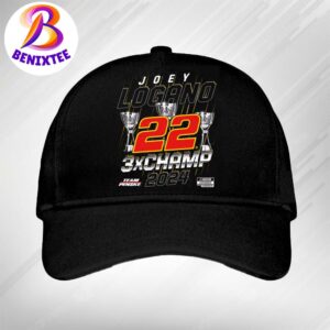 Joey Logano 22 Team Penske 3X Champs Three-Time NASCAR Cup Series Champion 2024 Car Snapback Hat Classic Cap