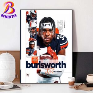 Justin Jones Has Been Announced As A Nominee For The Burlsworth Trophy 2024 Home Decor Poster Canvas