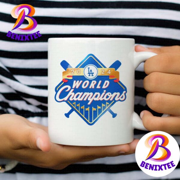 Los Angeles Dodgers 2024 MLB World Series Champions Official Logo Coffee Ceramic Mug