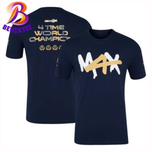 Max 4 Time World Champion Max Verstappen 4th World Champion Two Sides Unisex T-Shirt