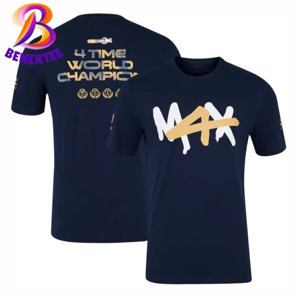 Max 4 Time World Champion Max Verstappen 4th World Champion Two Sides Unisex T-Shirt