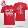 Max Verstappen 4 Times World Champion 2021 2022 2023 2024 Two Sides Print Premium T-Shirt