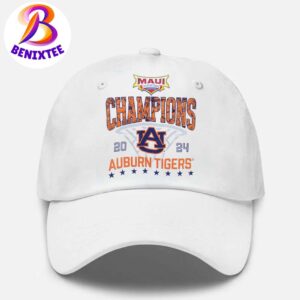 Official Auburn Tigers Basketball 2024 Maui Invitational Champions Classic Cap Snapback Hat