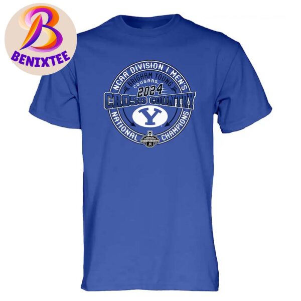 Official BYU Cougars 2024 NCAA Men’s Cross Country National Champions Vintage T-Shirt