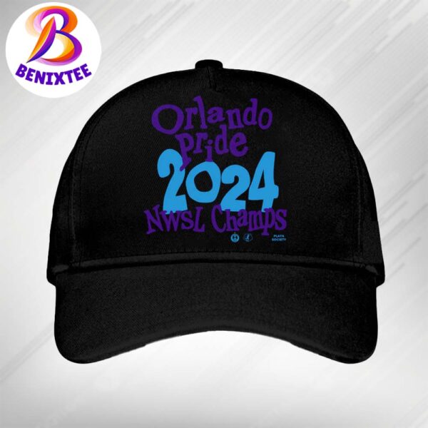 Official Orlando Pride 2024 NWSL Champions Playa Society Classic Cap Snapback Hat