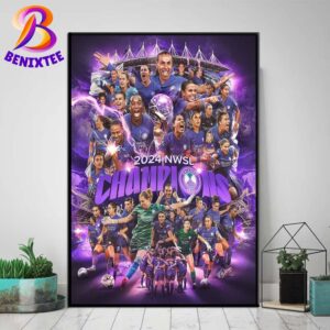 Orlando Pride 2024 NWSL Champions After Defeated No 2 Washington Spirit Home Decor Poster Canvas