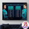 PWHL Minnesota Frost Announce Our Official PWHL 2024-25 Season Schedule Poster Canvas For Home Decor