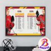 PWHL New York Sirens Announce Our Official PWHL 2024-25 Season Schedule Poster Canvas For Home Decor