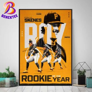 Paul Skenes Is Your 2024 National League Jackie Robinson Rookie Of The Year Poster Canvas For Home Decor